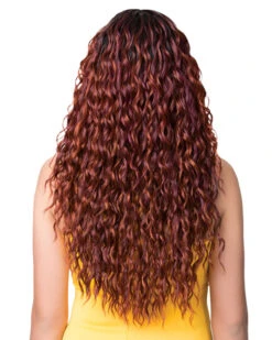 Q Ariel | Synthetic Wig By It's A Wig -Best Wig Outlet Store IW20148 QAriel TT DarkCopper back