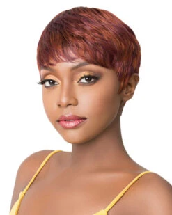Q Cupid | Synthetic Wig By It's A Wig -Best Wig Outlet Store IW20150 QCupid TTDarkCopper side