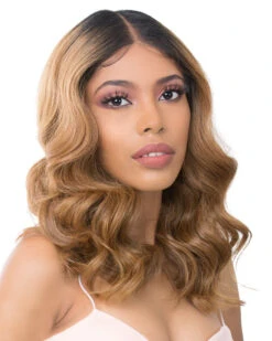 HD T Lace Lussi | Lace Front & Lace Part Synthetic Wig By It's A Wig -Best Wig Outlet Store IW31136 HDTLace Lussi TT27N side