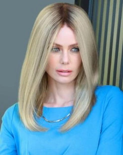 Selena (Exclusive) | Lace Front & Monofilament Synthetic Wig By Jon Renau -Best Wig Outlet Store JR5908 Selena 22F16S8 SM 1