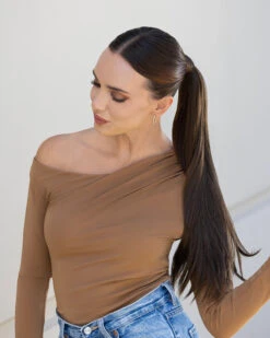 EasiPony Medium HD | Hair Piece By Jon Renau -Best Wig Outlet Store JR925 easiPonyMediumHD 8 FS