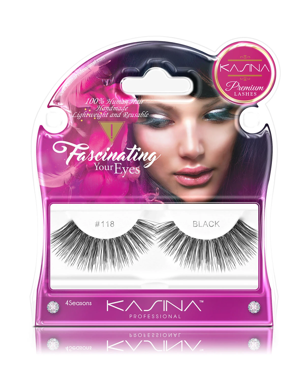 Premium 4 Seasons Eyelashes #118 | By Kasina Professional 1 Premium 4 Seasons Eyelashes #118 | By Kasina Professional