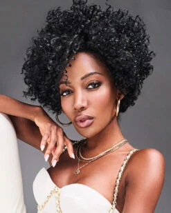 Aniyah | Lace Front & Monofilament Part Synthetic Wig By Kim Kimble -Best Wig Outlet Store KK31001 Aniyah MC1 S2