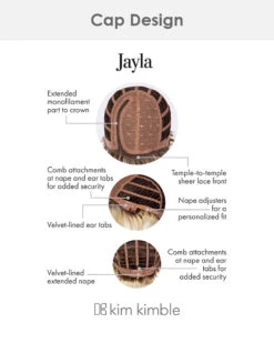 Jayla | Lace Front & Monofilament Part Synthetic Wig By Kim Kimble -Best Wig Outlet Store KK31007 Jayla Cap 800x1000 12857fd0 8cbd 47f4 ac0c df4cc41ce3b2