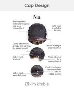 Nia | Lace Front Synthetic Wig By Kim Kimble -Best Wig Outlet Store KK31016 Nia Cap