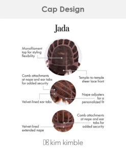 Jada | Lace Front & Monofilament Top Synthetic Wig By Kim Kimble -Best Wig Outlet Store KK Jada Cap