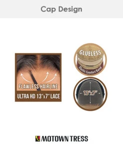 LUHD Aiza | Lace Front Synthetic Wig By Motown Tress -Best Wig Outlet Store LUHD Ultra Cap cde555a7 46d1 4f79 9316 73704684098b