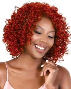 Misha | Synthetic Wig By Motown Tress -Best Wig Outlet Store MT20578 Misha Ginger M2