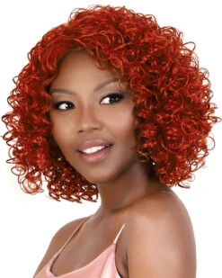 Misha | Synthetic Wig By Motown Tress -Best Wig Outlet Store MT20578 Misha Ginger S3