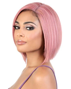 LDP-Diaz | Lace Front & Lace Part Synthetic Wig By Motown Tress -Best Wig Outlet Store MT31082 LDPDiaz PinkGold side