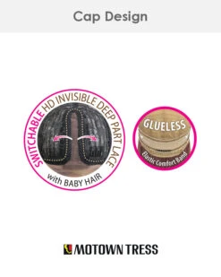 LDP-French | Lace Front & Lace Part Synthetic Wig By Motown Tress 13 LDP-French | Lace Front & Lace Part Synthetic Wig By Motown Tress -Best Wig Outlet Store MT31179 LDP French Caps