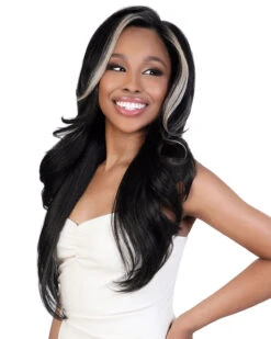 LUHD Aiza | Lace Front Synthetic Wig By Motown Tress -Best Wig Outlet Store MT31182 LUHDAiza S2