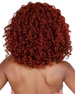 LUHD1 Dia | Lace Front Synthetic Wig By Motown Tress -Best Wig Outlet Store MT31185 LUHD1 Dia DeepCopper B