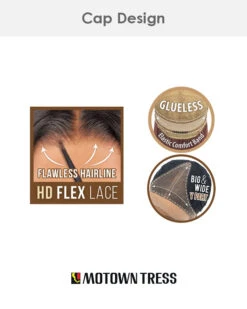 LUHD1 Dia | Lace Front Synthetic Wig By Motown Tress -Best Wig Outlet Store MT31185 LUHD1 Dia cap