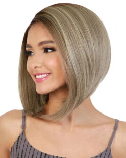 HBL Frida | Lace Front & Lace Part Human Hair Blend Wig By Motown Tress -Best Wig Outlet Store MT37278 HBL Frida OTL Sand S1