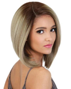 HBL Frida | Lace Front & Lace Part Human Hair Blend Wig By Motown Tress -Best Wig Outlet Store MT37278 HBL Frida OTL Sand S2