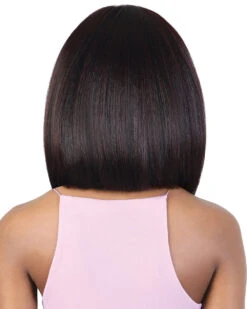 HBL Selina | Lace Front & Lace Part Human Hair Blend Wig By Motown Tress -Best Wig Outlet Store MT37282 HBL Selina B