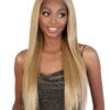 WHLB Luth | Lace Front Human Hair Blend Wig By Motown Tress