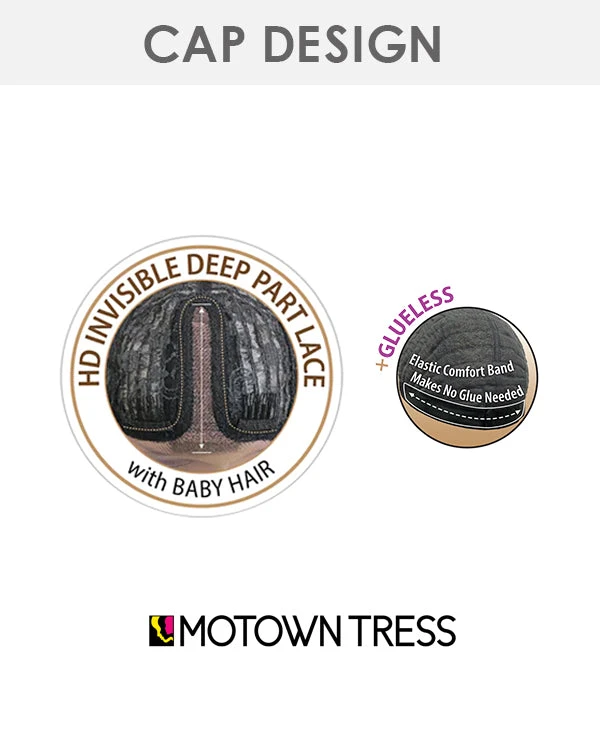 HBL Hali | Lace Front & Lace Part Human Hair Blend Wig By Motown Tress 8 HBL Hali | Lace Front & Lace Part Human Hair Blend Wig By Motown Tress - Image 8