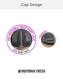 HBL Selina | Lace Front & Lace Part Human Hair Blend Wig By Motown Tress -Best Wig Outlet Store MT HDInvisibleDeepPartLaceWithBabyHair Glueless Cap