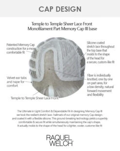 Classic Cool | Lace Front & Monofilament Part Synthetic Wig By Raquel Welch -Best Wig Outlet Store MonopartMemorycapIII 01