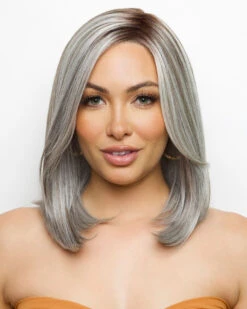 Davina (Exclusive) | Lace Front & Monofilament Part Synthetic Wig By Orchid -Best Wig Outlet Store OC6543 Davina SlateChocolateSplit F 01bb91b6 0cd0 4f9f 98e8 ff553117e3dd