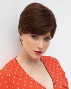 Kris | Monofilament Human Hair Wig By Orchid -Best Wig Outlet Store OC8704 Kris BrownSpice main 01