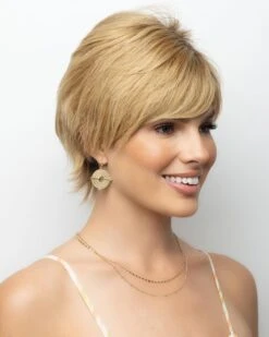 Kris | Monofilament Human Hair Wig By Orchid -Best Wig Outlet Store OC8704 Kris MoonlightBlondeRoot side