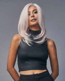 Cosmo Sleek | Lace Front & Monofilament Part Synthetic Wig By Rene Of Paris -Best Wig Outlet Store RP1511 CosmoSleek IcyPetal M2