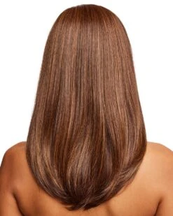 Cosmo Sleek | Lace Front & Monofilament Part Synthetic Wig By Rene Of Paris -Best Wig Outlet Store RP1511 CosmoSleek MarbleBrown B