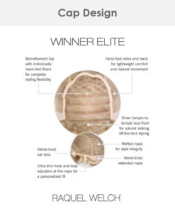 Winner Elite | Lace Front & Monofilament Top Synthetic Wig By Raquel Welch -Best Wig Outlet Store RW31065 WinnerElite cap