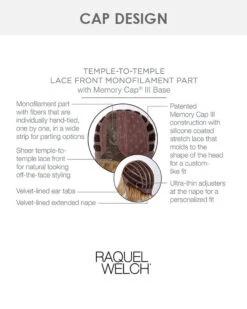 In Charge | Lace Front & Monofilament Part Synthetic Wig By Raquel Welch 13 In Charge | Lace Front & Monofilament Part Synthetic Wig By Raquel Welch -Best Wig Outlet Store RW31075 InCharge cap