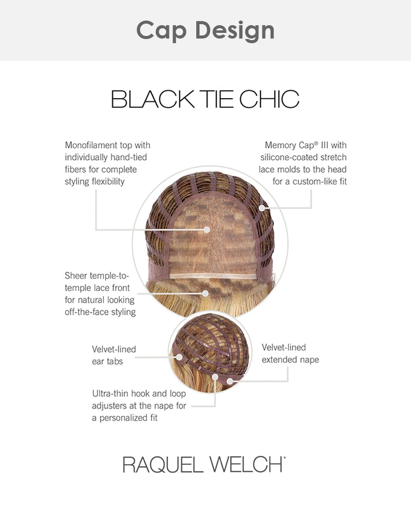 Black Tie Chic | Lace Front & Monofilament Top Synthetic Wig By Raquel Welch 12 Black Tie Chic | Lace Front & Monofilament Top Synthetic Wig By Raquel Welch - Image 12