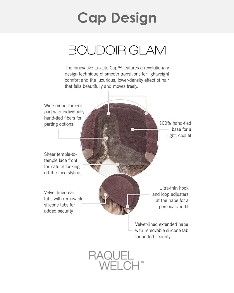 Boudoir Glam-Petite/Average | Lace Front & Monofilament Part Synthetic Wig By Raquel Welch 11 Boudoir Glam-Petite/Average | Lace Front & Monofilament Part Synthetic Wig By Raquel Welch - Image 11