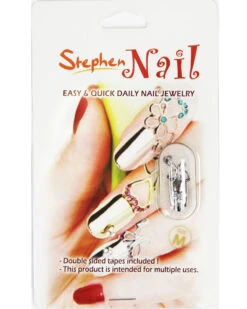 Stephen Nail Jewelry Butterfly (Medium Silver) -Best Wig Outlet Store SN082 Butterfly M Silver p