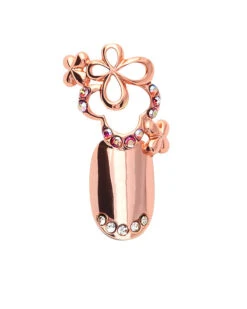 Stephen Nail Jewelry Clover (Medium-Pink Gold)