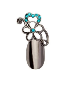 Stephen Nail Jewelry Flower (Small-Black)