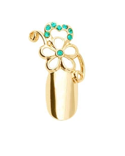 Stephen Nail Jewelry Flower (Small-Gold)
