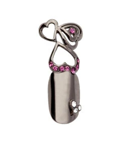 Stephen Nail Jewelry Triple Hearts (Small-Black)