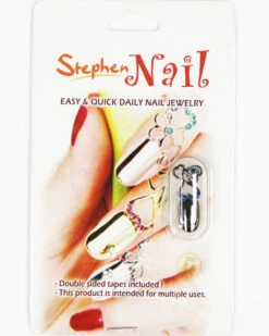 Stephen Nail Jewelry Triple Hearts (Medium-Black) -Best Wig Outlet Store SN297 Triple M Black p