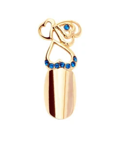 Stephen Nail Jewelry Triple Hearts (Medium-Gold)