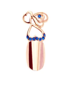 Stephen Nail Jewelry Triple Hearts (Medium-Pink Gold)