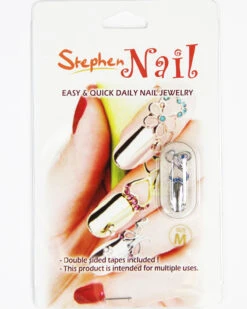 Stephen Nail Jewelry Triple Hearts (Medium-Silver) -Best Wig Outlet Store SN327 Triple M Silver p