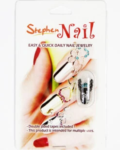 Stephen Nail Jewelry Wing (Medium-Black) -Best Wig Outlet Store SN457 Wing M Black p