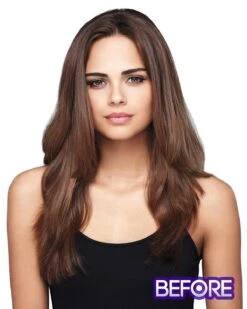 Feathered Fringe | Hair Piece By TressAllure -Best Wig Outlet Store TA1101 FeatheredFringe HOWTO1