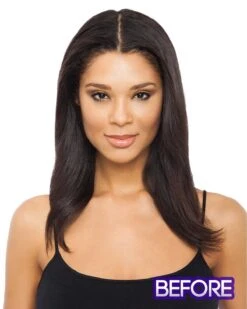 Feathered Fringe | Hair Piece By TressAllure -Best Wig Outlet Store TA1101 FeatheredFringe HowToBefore