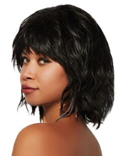New Wave HF | Lace Front & Monofilament Top Synthetic Wig By TressAllure -Best Wig Outlet Store TAMC1403 NewWave Cocoa side