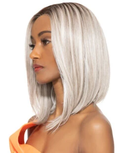 Undercut Bob | Lace Front & Monofilament Top Synthetic Wig By TressAllure -Best Wig Outlet Store TAMC1414 Undercut 56 60 R8 S