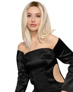 Undercut Bob | Lace Front & Monofilament Top Synthetic Wig By TressAllure -Best Wig Outlet Store TAMC1414 Undercut 613 1001 R18 1