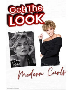 Modern Curls | Synthetic Wig By TressAllure -Best Wig Outlet Store TAVC1203 ModernCurl SharonStone